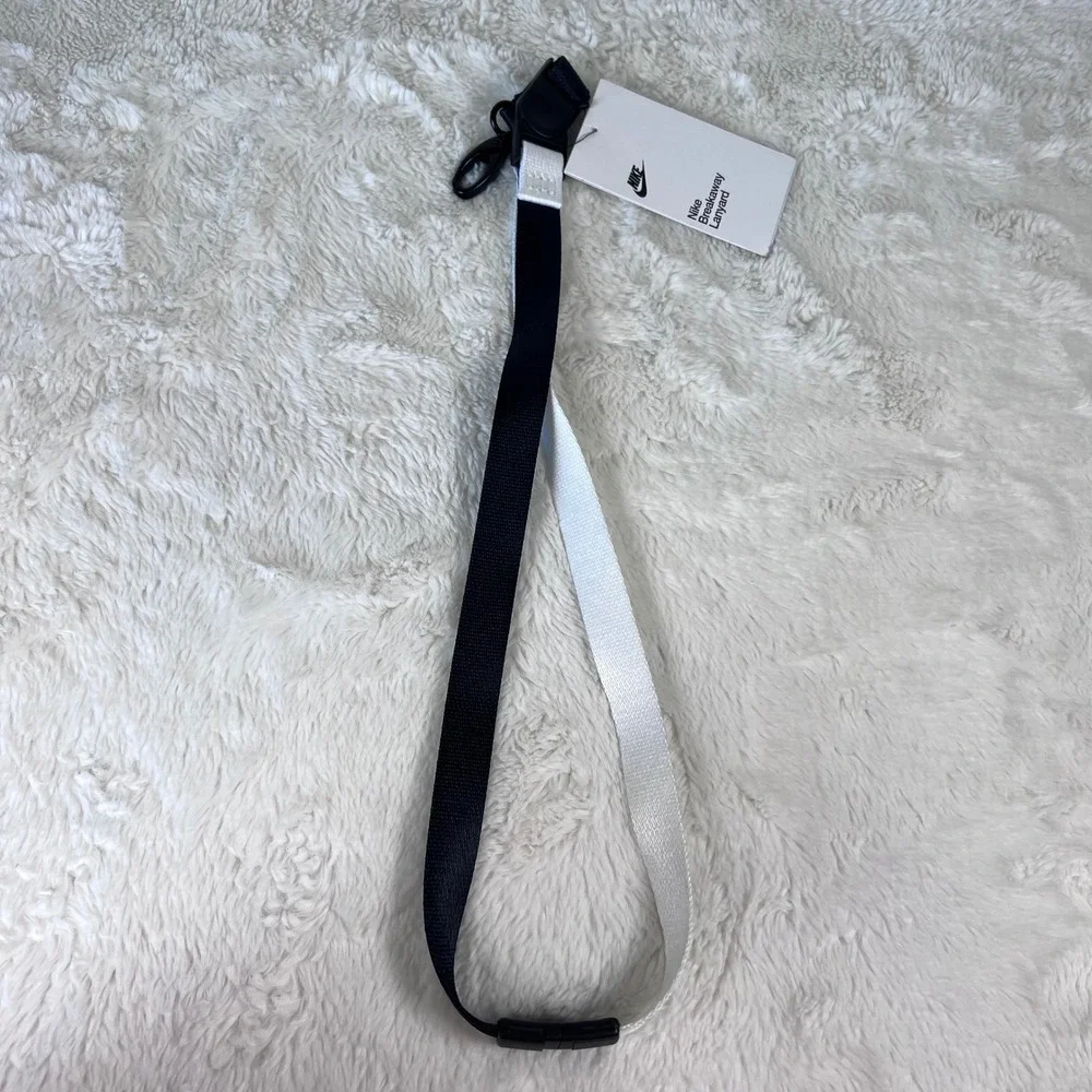 Nike‎ Breakaway Lanyard Black White Two Tone N.100.4565.010.NS New